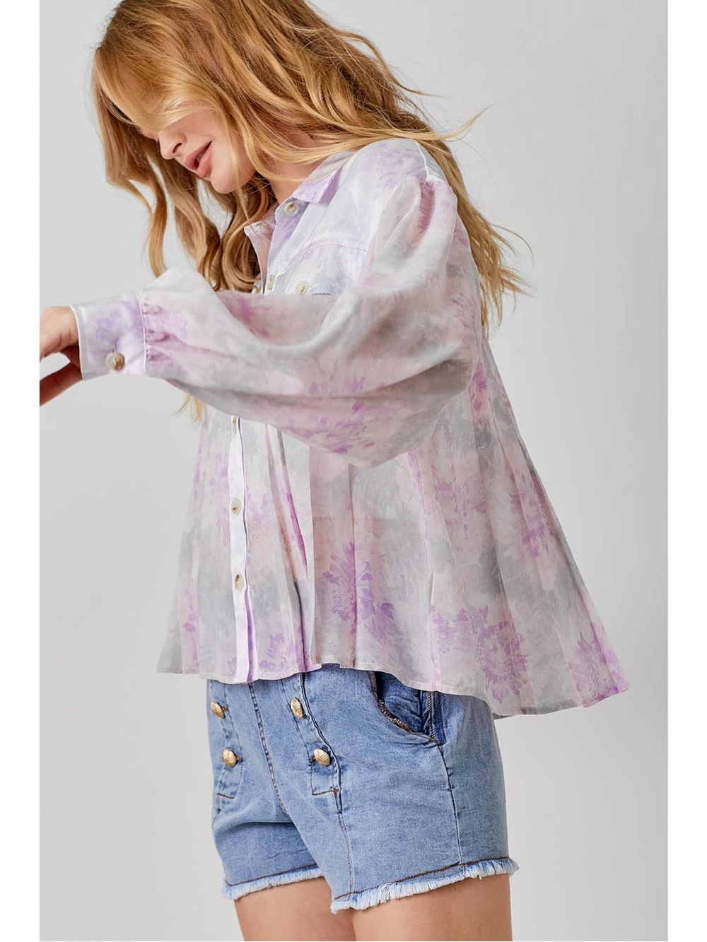 Mystree Lightweight Pleating blouse
